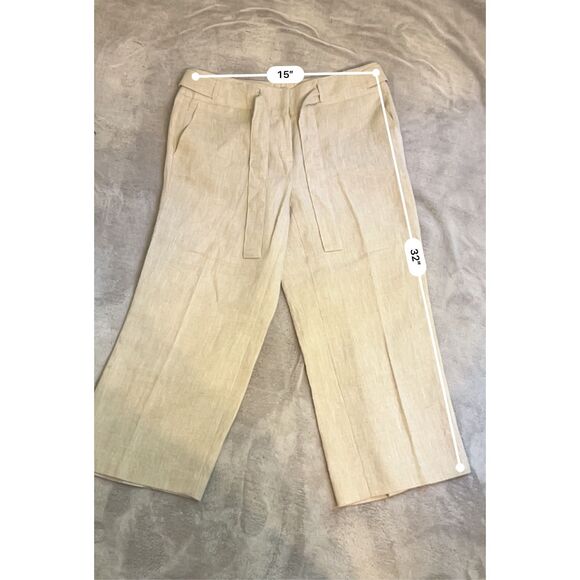 100% Irish Linen! Women’s Linen Cropped Pants/Capris 8 - Picture 6 of 8